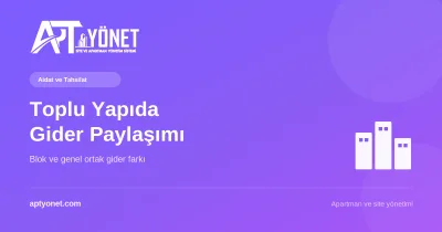 Toplu Yapıda (Sitede) Gider Paylaşımı: Blok ve Genel Ortak Gider — kapak görseli