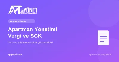 Apartman Yönetiminin Vergi ve SGK Yükümlülükleri — kapak görseli