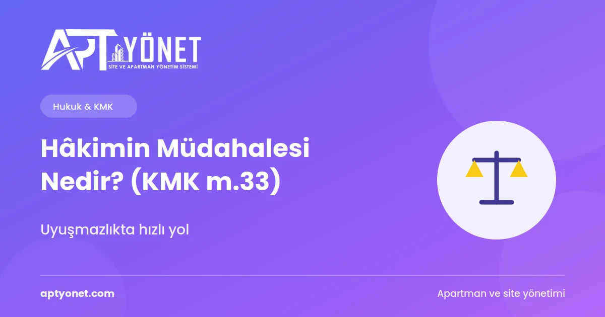 Hâkimin Müdahalesi Nedir? (KMK m.33) — kapak görseli
