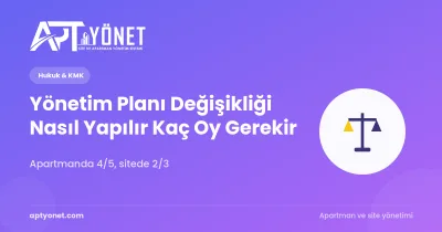 Yönetim Planı Değişikliği Nasıl Yapılır, Kaç Oy Gerekir? — kapak görseli