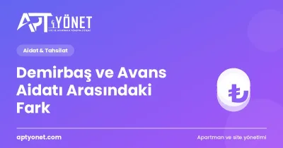 Demirbaş ve Avans Aidatı Arasındaki Fark — kapak görseli