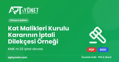 Kat Malikleri Kurulu Kararının İptali Dilekçesi Örneği — kapak görseli