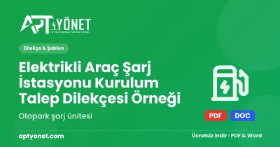 Elektrikli Araç Şarj İstasyonu Kurulum Talep Dilekçesi Örneği — kapak görseli