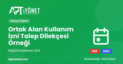 Ortak Alan Kullanım İzni Talep Dilekçesi Örneği — kapak görseli
