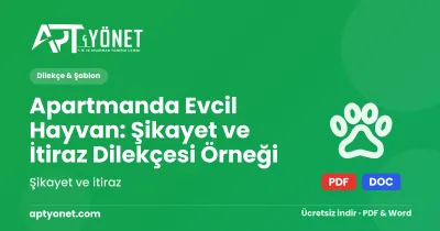 Apartmanda Evcil Hayvan: Şikayet ve İtiraz Dilekçesi Örneği — kapak görseli
