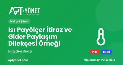 Isı Payölçer İtiraz ve Gider Paylaşım Dilekçesi Örneği — kapak görseli