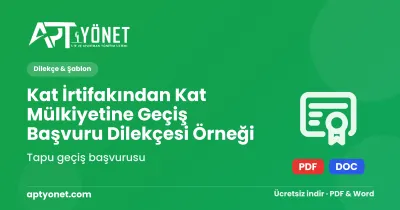 Kat İrtifakından Kat Mülkiyetine Geçiş Başvuru Dilekçesi Örneği — kapak görseli