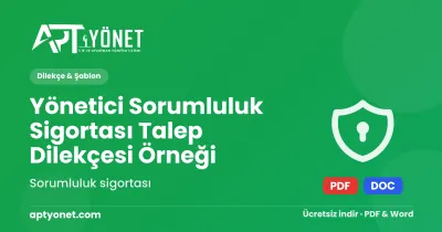 Yönetici Sorumluluk Sigortası Talep Dilekçesi Örneği — kapak görseli