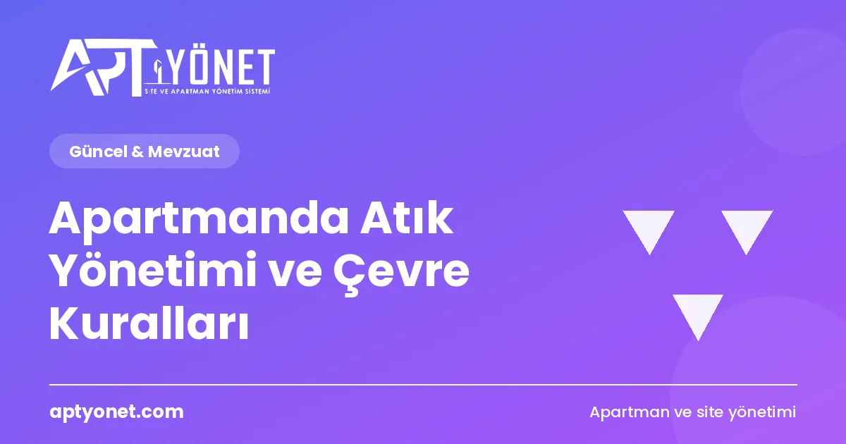 Apartmanda Atık Yönetimi ve Çevre Kuralları — kapak görseli
