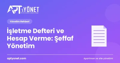 İşletme Defteri ve Hesap Verme: Şeffaf Yönetim — kapak görseli