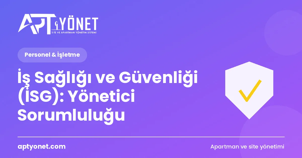 İş Sağlığı ve Güvenliği (İSG): Yönetici Sorumluluğu — kapak görseli