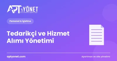 Tedarikçi ve Hizmet Alımı Yönetimi — kapak görseli
