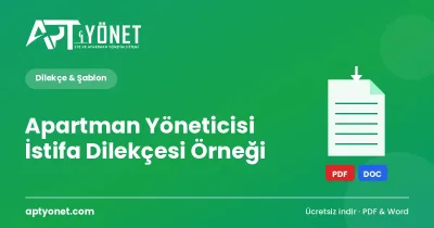 Apartman Yöneticisi İstifa Dilekçesi Örneği — kapak görseli