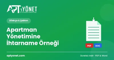 Apartman Yönetimine İhtarname Örneği — kapak görseli