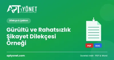 Gürültü ve Rahatsızlık Şikayet Dilekçesi Örneği — kapak görseli