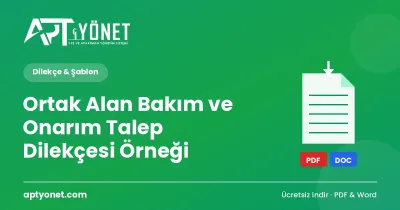 Ortak Alan Bakım ve Onarım Talep Dilekçesi Örneği — kapak görseli