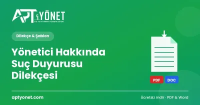 Yönetici Hakkında Suç Duyurusu Dilekçesi (Zimmet) — kapak görseli