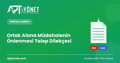 Ortak Alana Müdahalenin Önlenmesi Talep Dilekçesi — kapak görseli