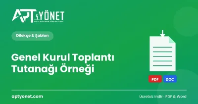 Genel Kurul Toplantı Tutanağı (Karar Örneği) — kapak görseli